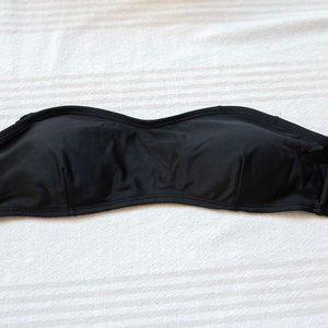 Black Sweetheart Bandeau Bikini Top Size M (7-9)